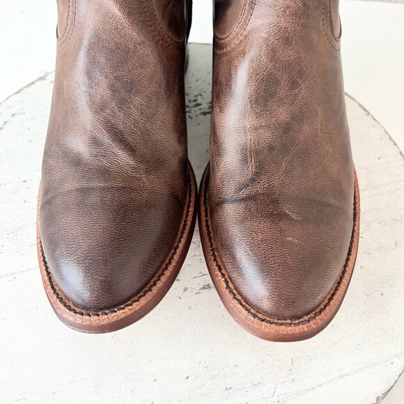 Rod Patrick Womens Cowboy Boots 9 Brown Leather Round Toe Tall Western Cowgirl - Picture 6 of 11